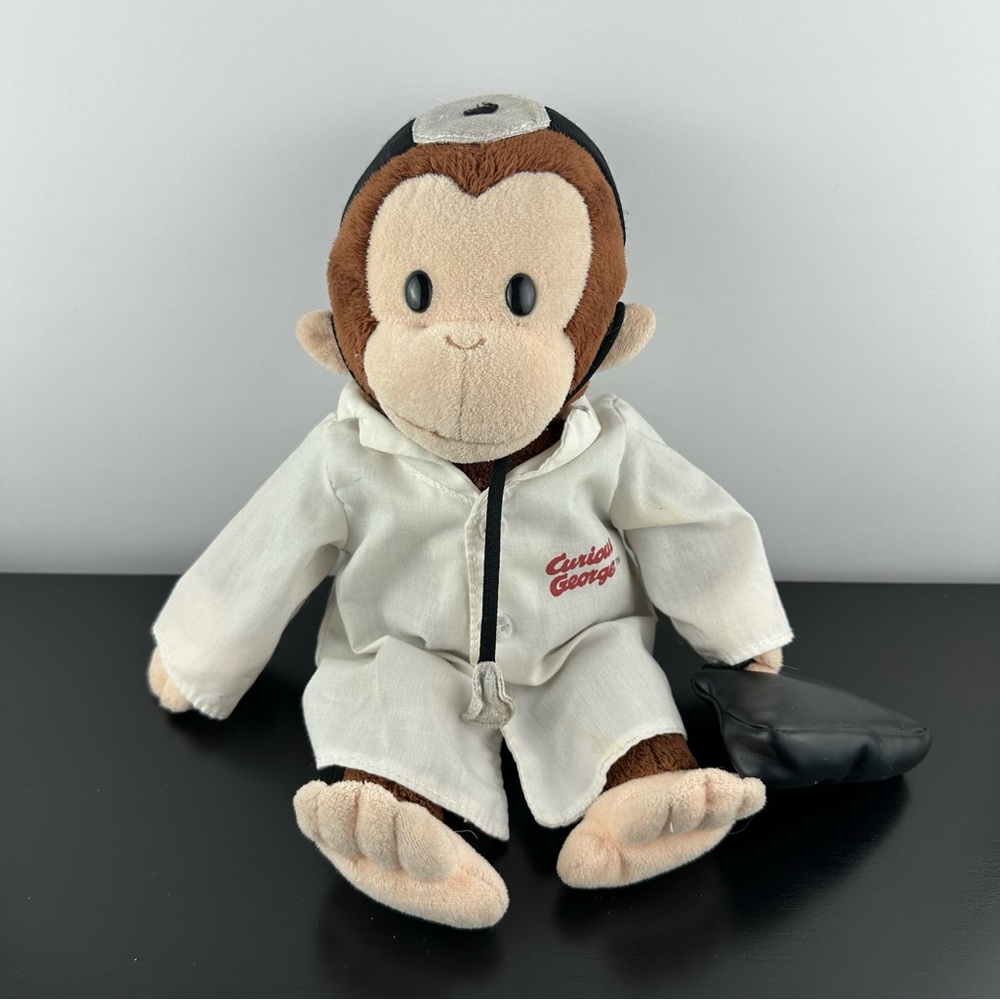 Curious George Doctor Plush by Applause Stuffed Animal 12”